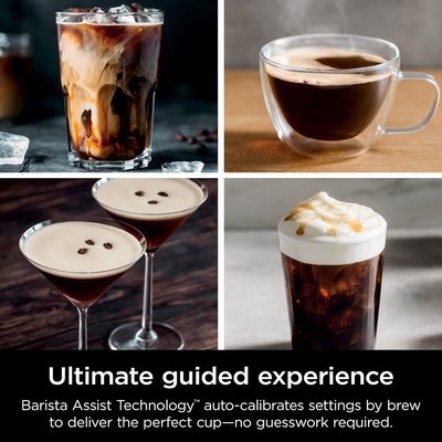 Ninja - Luxe Café Premier Series 3-in-1 Espresso, Coffee, and Cold Brew Machine with Grinder and Scale, and Hands-Free Frother - Stainless Steel