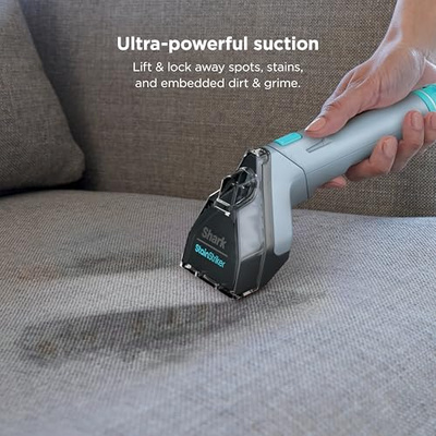 Shark StainStriker Portable Carpet Upholstery & Area Rug Cleaner, Bonus XL Tool & Full-Size Cleaning Solution, Stain & Odor Remover, Perfect for Car Interiors, 4 Cleaning Tools, Nordic Blue, PX202BRN (StainStriker + Chemical & Tool)