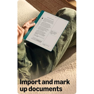 Amazon Kindle Scribe (64GB) - Your notes, documents and books, all in one place. With built-in AI notebook summarization. Includes Premium Pen - Tungsten (64 GB, Tungsten, Without Kindle Unlimited)