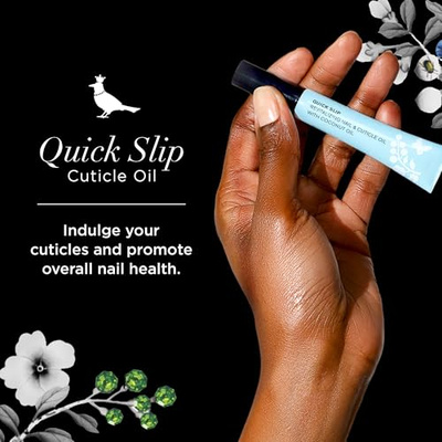 butter LONDON Quick Slip Cuticle Oil for Nails - Revitalizing Cuticle Oil Treatment Softens, Hydrates & Strengthens with Biotin, Horsetail Extract, Vitamin B & Calcium - Fast-Drying Nail Care
