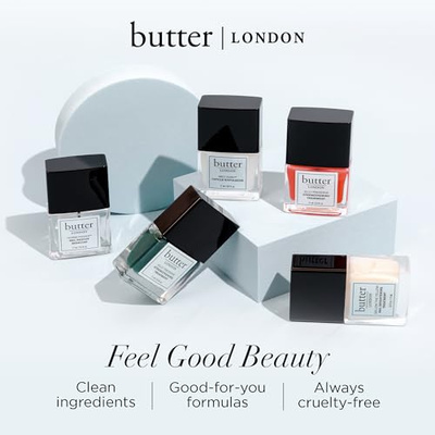 butter LONDON Quick Slip Cuticle Oil for Nails - Revitalizing Cuticle Oil Treatment Softens, Hydrates & Strengthens with Biotin, Horsetail Extract, Vitamin B & Calcium - Fast-Drying Nail Care