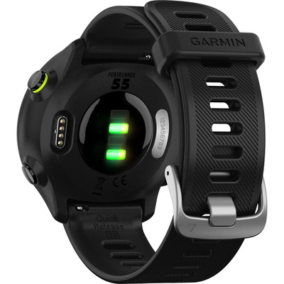 Garmin - Forerunner 55 GPS Smartwatch 42mm Fiber-Reinforced Polymer - Black - (2021)