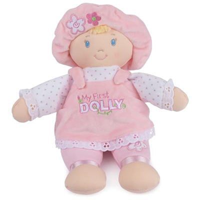 GUND Baby My First Dolly, Plush Doll for Babies and Toddlers, Pink/White, 13” (Blonde 13")