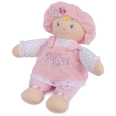 GUND Baby My First Dolly, Plush Doll for Babies and Toddlers, Pink/White, 13” (Blonde 13")