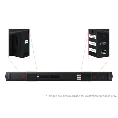 Samsung B-Series Soundbar HW-B550F 2.1 ch DTS Virtual:X Soundbar with Subwoofer (2025 Model) Voice Enhance Mode, Bass Boost, Adaptive Sound (HW-B550F, Soundbar)