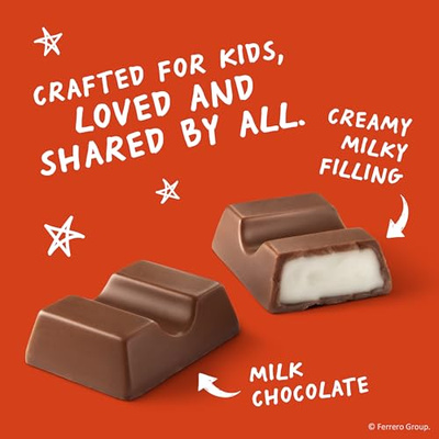 Kinder Chocolate Mini, 29.2 oz Bulk Pack, Up to 138 Minis, Milk Chocolate Bar with Creamy Milky Filling, Individually Wrapped Candy (Pack of 1)