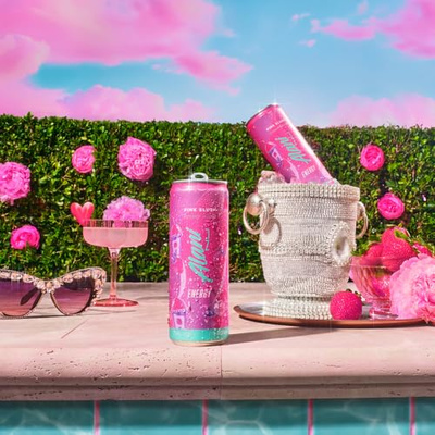 Alani Nu PINK SLUSH, Sugar Free, Low Calorie Energy Drinks, 200mg Caffeine, Biotin, B Vitamins, Zero Sugar, 10 Calories, 12 Fl Oz Cans, 12 Pack (Pink Slush, 12 Fl Oz (Pack of 12))