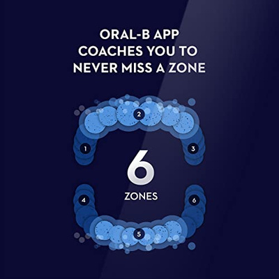 Oral-B iO Deep Clean + Protect Rechargeable Electric Toothbrush, White with a iO Series 7 Toothbrush, 2 Replacement Brush Heads, and a Charging Travel Case