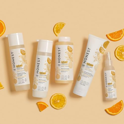 The Honest Company Silicone-Free Conditioner | Gentle for Baby | Naturally Derived, Tear-free, Hypoallergenic | Citrus Vanilla Refresh, 10 fl oz (Citrus Vanilla Refresh, 10 Fl Oz (Pack of 1))