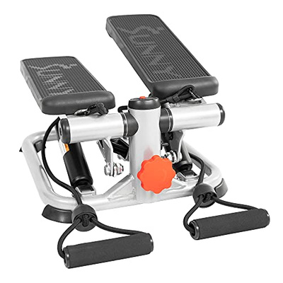 Sunny Health & Fitness Mini Steppers for Exercise at Home, Stair Step Workout Machine, Full Body Cardio Equipment, with Optional Free SunnyFit App Connection and Resistance Band (Classic)