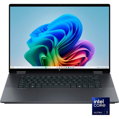 HP - OmniBook X Flip 2-in-1 - Copilot+ PC - 16" 2K Touch-Screen Laptop - Intel Core Ultra 7 - 32GB Memory - 2TB SSD - Eclipse Gray