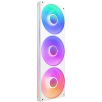 NZXT - F360 RGB Core - 360mm Single-Frame Case Fan Unit with 3 x 120mm RGB Fans and Fluid Dynamic Bearings - White