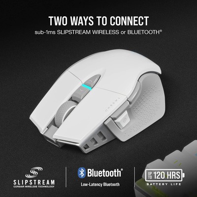 CORSAIR - M65 Ultra Wireless Optical Gaming Mouse with Slipstream Technology - Wireless - White