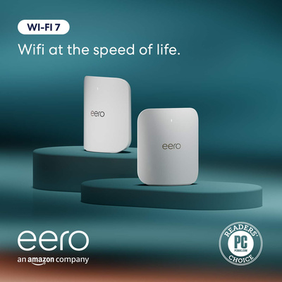 eero - Pro 7 Tri-band Mesh Wi-Fi 7 System (2-pack) - White