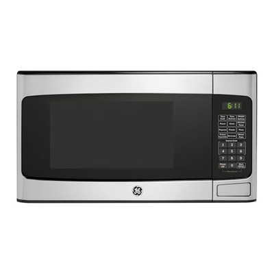 GE GCST11X1WSS Microwave Oven, 950-watt 6 Auto Cooking Settings, Child-Lock Technology, Kitchen Essentials for The Countertop, Dorm Room or Apartment, 1.1 Cu. Ft, Stainless Steel (Child-Lock Technology 1.1 Cu. Ft.)