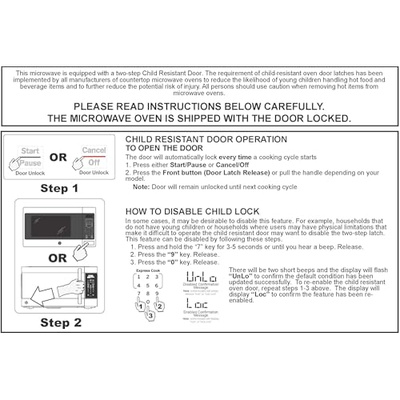 GE GCST11X1WSS Microwave Oven, 950-watt 6 Auto Cooking Settings, Child-Lock Technology, Kitchen Essentials for The Countertop, Dorm Room or Apartment, 1.1 Cu. Ft, Stainless Steel (Child-Lock Technology 1.1 Cu. Ft.)