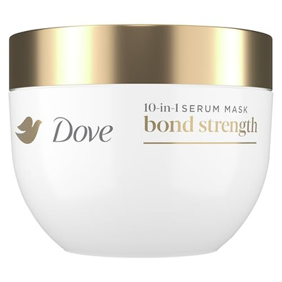Dove Hair Bond Strength 10in1 Serum Mask for Chemically Damaged Hair with Bio-Protein Care Technology plus Peptide Complex 9.2 fl oz. (9.2 Fl Oz (Pack of 1), Bond Strength)