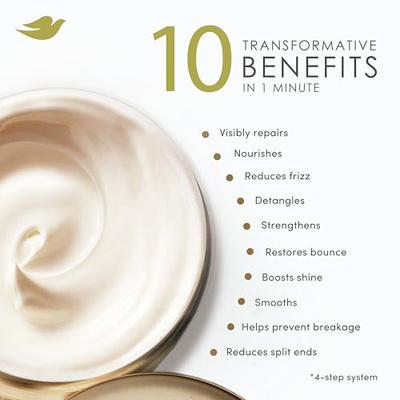 Dove Hair Bond Strength 10in1 Serum Mask for Chemically Damaged Hair with Bio-Protein Care Technology plus Peptide Complex 9.2 fl oz. (9.2 Fl Oz (Pack of 1), Bond Strength)