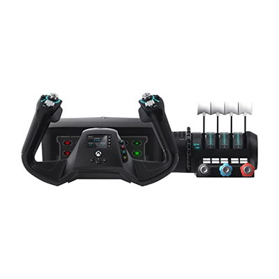 Turtle Beach VelocityOne Flight Universal Control System - Xbox Series X & Xbox Series S, Xbox One & Windows 10 & 11 PCs with Yoke Handle, Throttle Quadrant, Trim Wheel & Rudder Controls (Universal Control System)