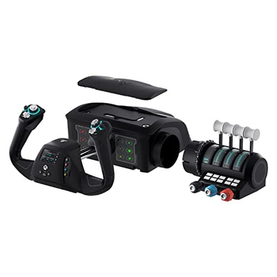 Turtle Beach VelocityOne Flight Universal Control System - Xbox Series X & Xbox Series S, Xbox One & Windows 10 & 11 PCs with Yoke Handle, Throttle Quadrant, Trim Wheel & Rudder Controls (Universal Control System)