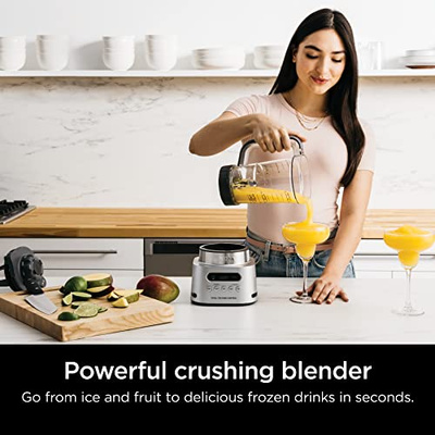 Ninja SS151 TWISTi Blender DUO, High-Speed 1600 WP Smoothie Maker & Nutrient Extractor* 5 Functions Smoothie, Spreads & More, smartTORQUE, 34-oz. Pitcher & (2) To-Go Cups, Gray (34-oz. Pitcher & (2) To-Go Cups)