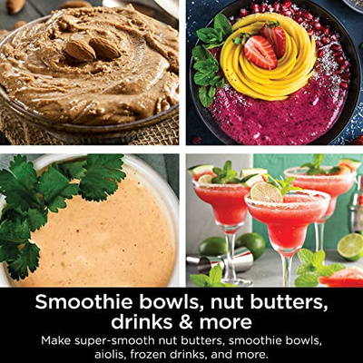 Ninja SS151 TWISTi Blender DUO, High-Speed 1600 WP Smoothie Maker & Nutrient Extractor* 5 Functions Smoothie, Spreads & More, smartTORQUE, 34-oz. Pitcher & (2) To-Go Cups, Gray (34-oz. Pitcher & (2) To-Go Cups)