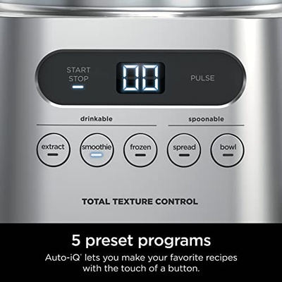 Ninja SS151 TWISTi Blender DUO, High-Speed 1600 WP Smoothie Maker & Nutrient Extractor* 5 Functions Smoothie, Spreads & More, smartTORQUE, 34-oz. Pitcher & (2) To-Go Cups, Gray (34-oz. Pitcher & (2) To-Go Cups)