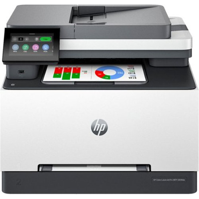 HP - LaserJet Pro MFP 3301fdw Wireless Color All-in-One Laser Printer - White & Slate