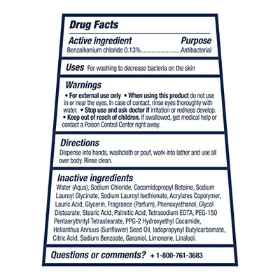 Dove Body Wash Care & Protect Antibacterial 4 Count For All Skin Types Protects from Dryness 20 oz