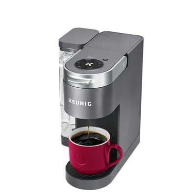 Keurig K-Supreme Single Serve K-Cup Pod Coffee Maker, MultiStream Technology, 4 Brew Sizes, 66oz Dual-Position Removable Reservoir, Gray (Gray, Coffee Maker)