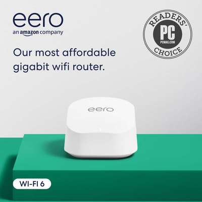 eero - 6+ Dual-band Mesh Wi-Fi 6 Router (1-pack) - White