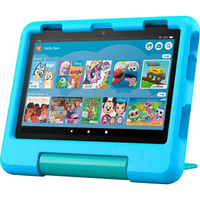 Amazon - Fire HD 8 Kids tablet, ages 3-7 | 3GB memory, 13-hr battery, 32GB, (2024 release) - Blue