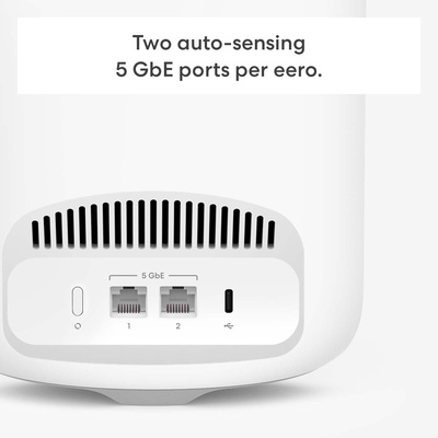 eero - Pro 7 Tri-band Mesh Wi-Fi 7 System (3-pack) - White