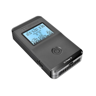 Thermaltake Dr. Power III ATX Power Supply Tester/Support up to ATX12V v3.1 with PCIe 12+4pin Connector/Voltage Output for +12V, +5V, +3.3V, and +5Vsb, AC-069-OO1NAN-A1