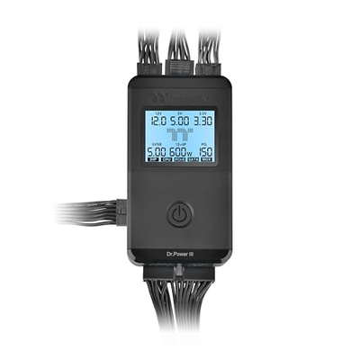 Thermaltake Dr. Power III ATX Power Supply Tester/Support up to ATX12V v3.1 with PCIe 12+4pin Connector/Voltage Output for +12V, +5V, +3.3V, and +5Vsb, AC-069-OO1NAN-A1