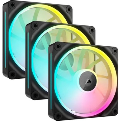 CORSAIR - CUE LINK LX120 RGB 120mm PWM Fans Starter Kit (3-pack) - Black