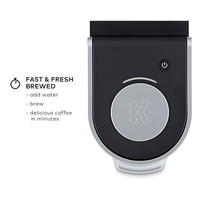 Keurig K-Mini Single Serve K-Cup Pod Coffee Maker, 6 to 12oz Brew size, with Cord Storage, Perfect for Small Spaces, Black (Black)