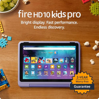 Amazon Fire HD 10 Kids Pro tablet (newest model) ages 6-12. Bright 10.1" HD screen, includes ad-free content, robust parental controls, 13-hr battery and slim case for older kids, 32 GB, Happy Day (Happy Day, Amazon Fire HD 10 Kids Pro (Standalone))