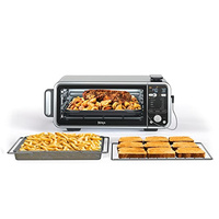 Ninja, Toaster Oven, Air Fryer, Thermometer, Toaster Oven Air Fryer Combo, Stainless Steel, Quick meals, Fries, Frozen Food, Air Fry, Dehydrate, Reheat, 13-in-1,Less Oil, Flip Away Oven, Foodi, SP351 (13-in-1 with Thermometer)