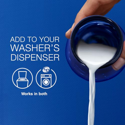 Downy Wrinkleguard Laundry Fabric Softener Liquid, Fresh Scent, Two 48oz Bottles, 192 Total Loads (Fresh, 48 Fl Oz (Pack of 2))