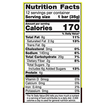 Nature Valley Granola Bars, Sweet and Salty Nut, Peanut, 12 Bars, 14.4 oz (Peanut, 12 Count (Pack of 1))