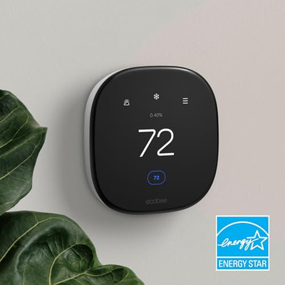 ecobee Smart Thermostat Enhanced - Programmable Wifi Thermostat - Works with Siri, Alexa, Google Assistant - Energy Star Certified - Smart Home (Thermostat)