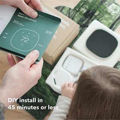 ecobee Smart Thermostat Enhanced - Programmable Wifi Thermostat - Works with Siri, Alexa, Google Assistant - Energy Star Certified - Smart Home (Thermostat)