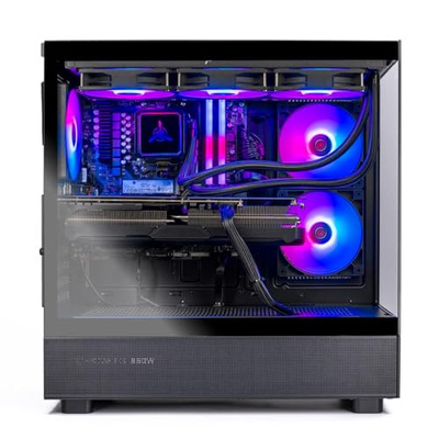 Skytech Gaming Azure 3 Desktop PC, Ryzen 7 7800X3D 4.2 GHz (5GHz Turbo), NVIDIA RTX 5060 Ti 16GB, 1TB Gen4 NVMe SSD, 32GB DDR5 RAM 6000 RGB, 650W Gold PSU, 360mm ARGB AIO, Wi-Fi, Win 11 (7800X3D | 5060 Ti 16GB)