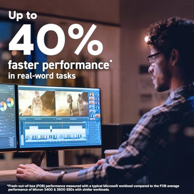 Crucial T705 4TB PCIe Gen5 NVMe M.2 SSD - Up to 14,100 MB/s - Game Ready - Internal Solid State Drive (PC) - +1mo Adobe CC - CT4000T705SSD3 (4TB, T705 Without Heatsink)