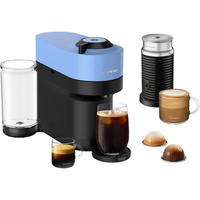 Nespresso - Vertuo Pop+ Coffee and Espresso Maker by De'Longhi with Milk Frother - Pacific Blue