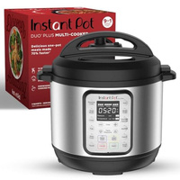 Instant Pot Duo Plus 9-in-1 Multicooker, Pressure Cooker, Slow Cook, Rice Maker, Steamer, Sauté, Yogurt, Warmer & Sterilizer, Includes App With Over 800 Recipes, Stainless Steel, 6 Quarts (6 Quarts)