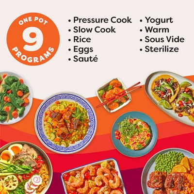 Instant Pot Duo Plus 9-in-1 Multicooker, Pressure Cooker, Slow Cook, Rice Maker, Steamer, Sauté, Yogurt, Warmer & Sterilizer, Includes App With Over 800 Recipes, Stainless Steel, 6 Quarts (6 Quarts)