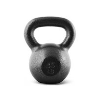 CAP Barbell Black Cast Iron Kettlebell Single or Set | 10-80 Lbs (35 LBS - Single)