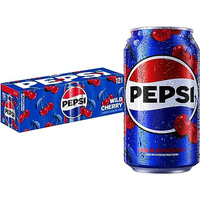 Pepsi Cola Soda, Wild Cherry, 12 Fl Oz Cans (Pack of 12) (Wild Cherry, 12 Fl Oz (Pack of 12))